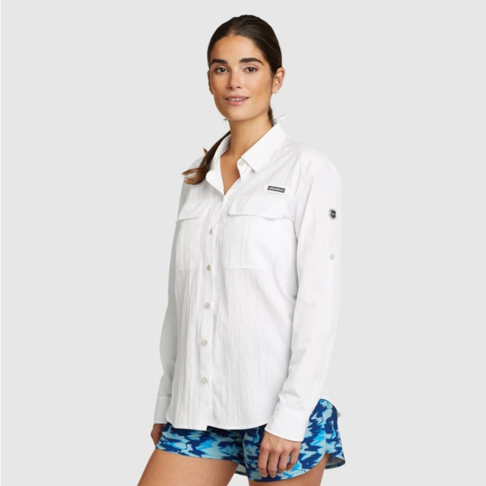 Eddie Bauer | UPF Guide Long-Sleeve Shirt | Hiking/Outdoor/Safari/Sunshirt